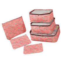 6Pieces Luggage Organizers Set Packing Cubes with Water-Red