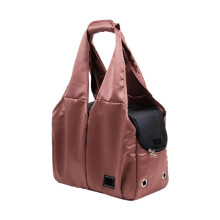 Portable Cat Bag Breathable Cat Carrier For Outdoor Outings Shoulder Carry Design Winter Warm Brown