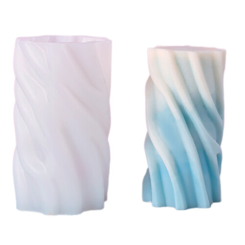 Cylinder Silicone Candle Mold Dinner Ornament Making Plaster-6