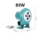 Efficient BBQ Blower Fan with Battery Clip Wire Set for-30W 6