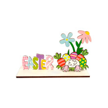 3D Rabbit Figurine Easter Eggs Decoration-Easter egg rabbit ta