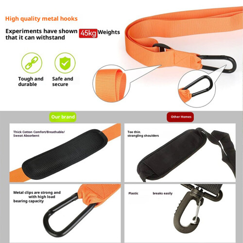 Universal Lawn Tool Harness With Quick Release Buckle-Orange 2