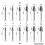 High Performances Carbides Rotary File Drill-single slot 8 mm 4