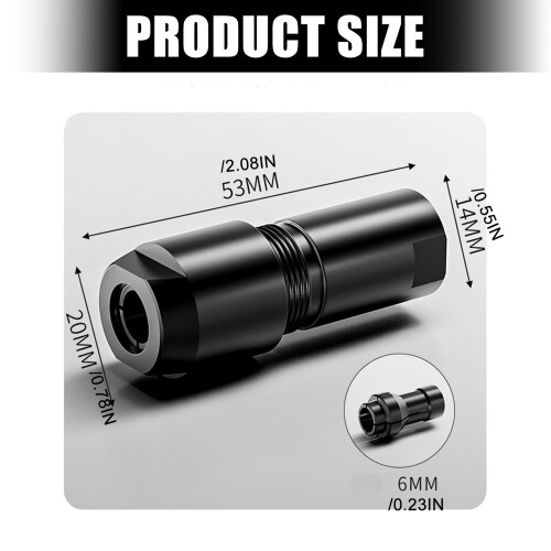 Accuracy M10 Thread Adapter Angle Grinder To Straight Grinder 2