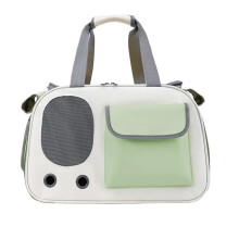 Portable Pet Dog Carrier Bag Foldable Shoulder Bag For Small Dogs And Cats Outdoor Travel Green