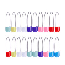 100 Pieces Diaper Pins Baby Safety Pins Plastic Head Cloth-A