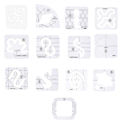 Acrylic Sewing Tailor Ruler Patchwork Feet Tailor-5 styles 2