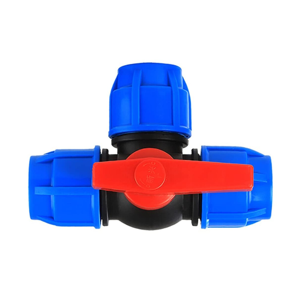 Ball Valve Kit Plastic Threeway Ball Valve Ttype Pe Quick Connect 1/22In (2063Mm) Pipe Quick Union 9067246221768