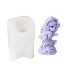 Mermaids Candle Silicone Mould Resin Plaster Mold Handmade-5
