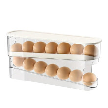 Refrigerator Egg Storage Box Automatic Scrolling Egg Holder Large Capacity Kitchen Organizer For Refrigerator