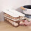 Refrigerator Egg Storage Box Automatic Scrolling Egg Holder Large Capacity Kitchen Organizer For Refrigerator 4