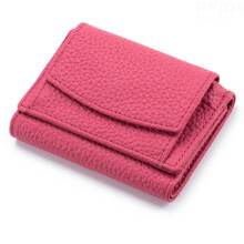 Elegant en perfect cadeau voor vrouwen: een slanke, compacte portemonnee van echt leer met een grote capaciteit, draagbaar en voorzien van een