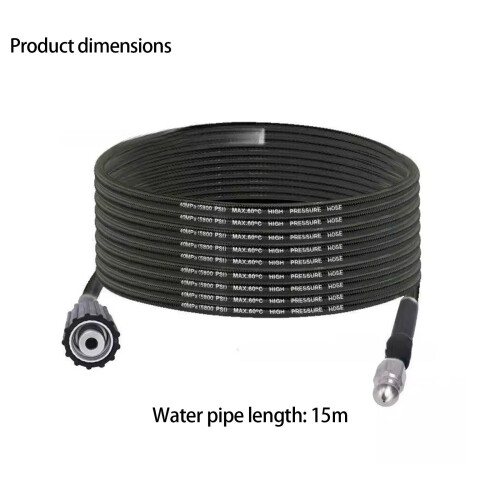 Tall Pressure Pipe Cleaning Structure 15m Permanent PVC Hose M22 2