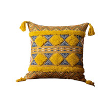 Housse de coussin décorative bohème, motif bohème texturé qui ajoute du charme à n'importe quelle pièce. Finitions soignées et fermeture