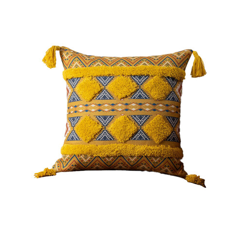Διακοσμητικό μαξιλαροθήκη boho, με ανάγλυφο μποέμικο μοτίβο που προσθέτει γοητεία