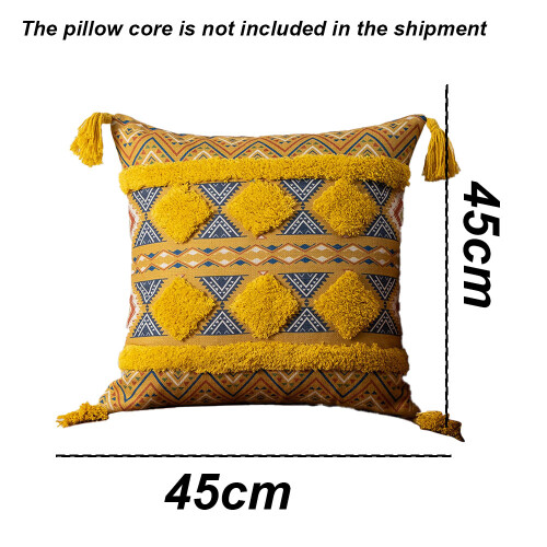 Διακοσμητικό μαξιλαροθήκη boho, με ανάγλυφο μποέμικο μοτίβο που προσθέτει γοητεία 1