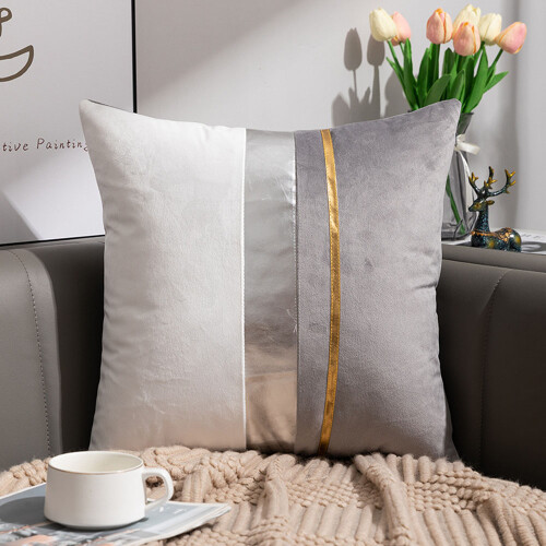 Maciez e durabilidade para qualquer decoração, capas de almofada decorativas em patchwork de veludo, design requintado e elegante com acabamento em 2