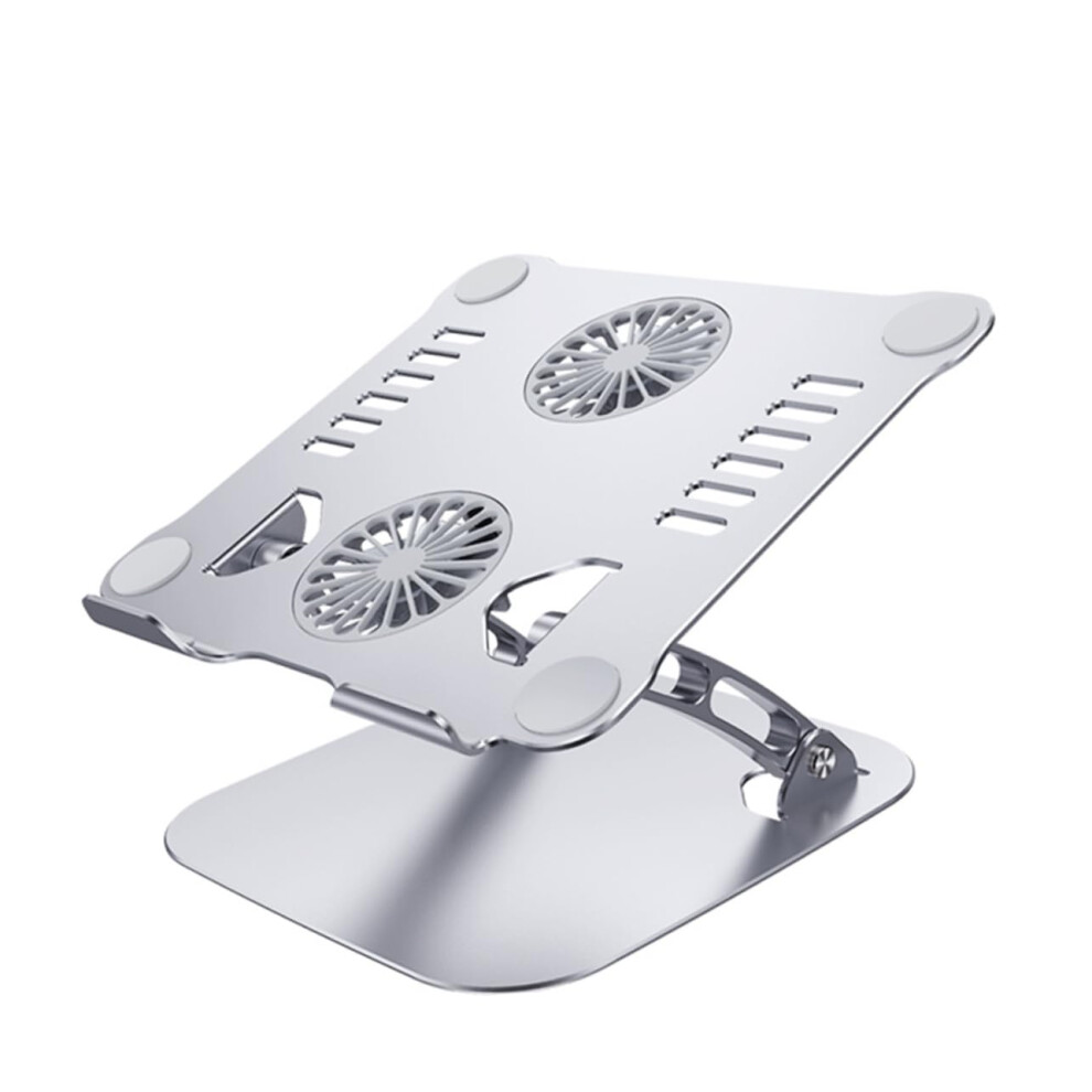 Foldable Aluminum Laptop Stand With Cooling Fan, Usb Cable, Slipproof Riser, Ergonomic Tablet Holder For Home Office 9067246221829