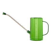 Stainless Steel Long Spout Watering Can With Scale For Precise Spraying Indoor Household Gardening Green