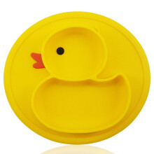 Materiali di qualità e sicuri, piatto per la pappa antiscivolo per bambini, tovaglietta in silicone senza BPA con forte ventosa per neonati e