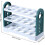 Flippable Refrigerator Egg Trays 3Layer 30Count Egg Holder, White Plastic Fridge Organizer For Side Door Or Countertop 4
