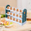 Flippable Refrigerator Egg Trays 3Layer 30Count Egg Holder, White Plastic Fridge Organizer For Side Door Or Countertop 2