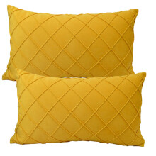 Housse de coussin décorative en velours de haute qualité, couleur unie riche, pour une décoration intérieure intemporelle (30 x 50 cm)