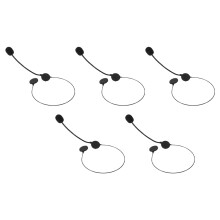 5Pcs Mikrofonhuvudset För Sång Hörlurar Halloween Cosplay
