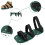 Chaussures d'aération d'herbe modifiables mettant en valeur les 6