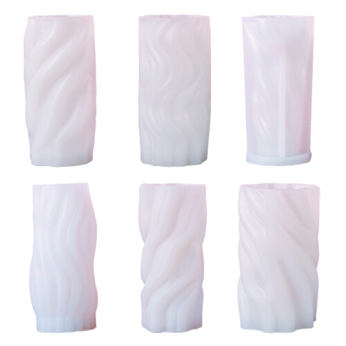 Cylinder Silicone Candle Mold Dinner Ornament Making Plaster-5 1