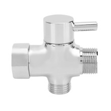 Vanne de dérivation universelle à trois voies, contrôle du débit d'eau, adaptateur robuste avec interrupteur rotatif à 120, laiton massif