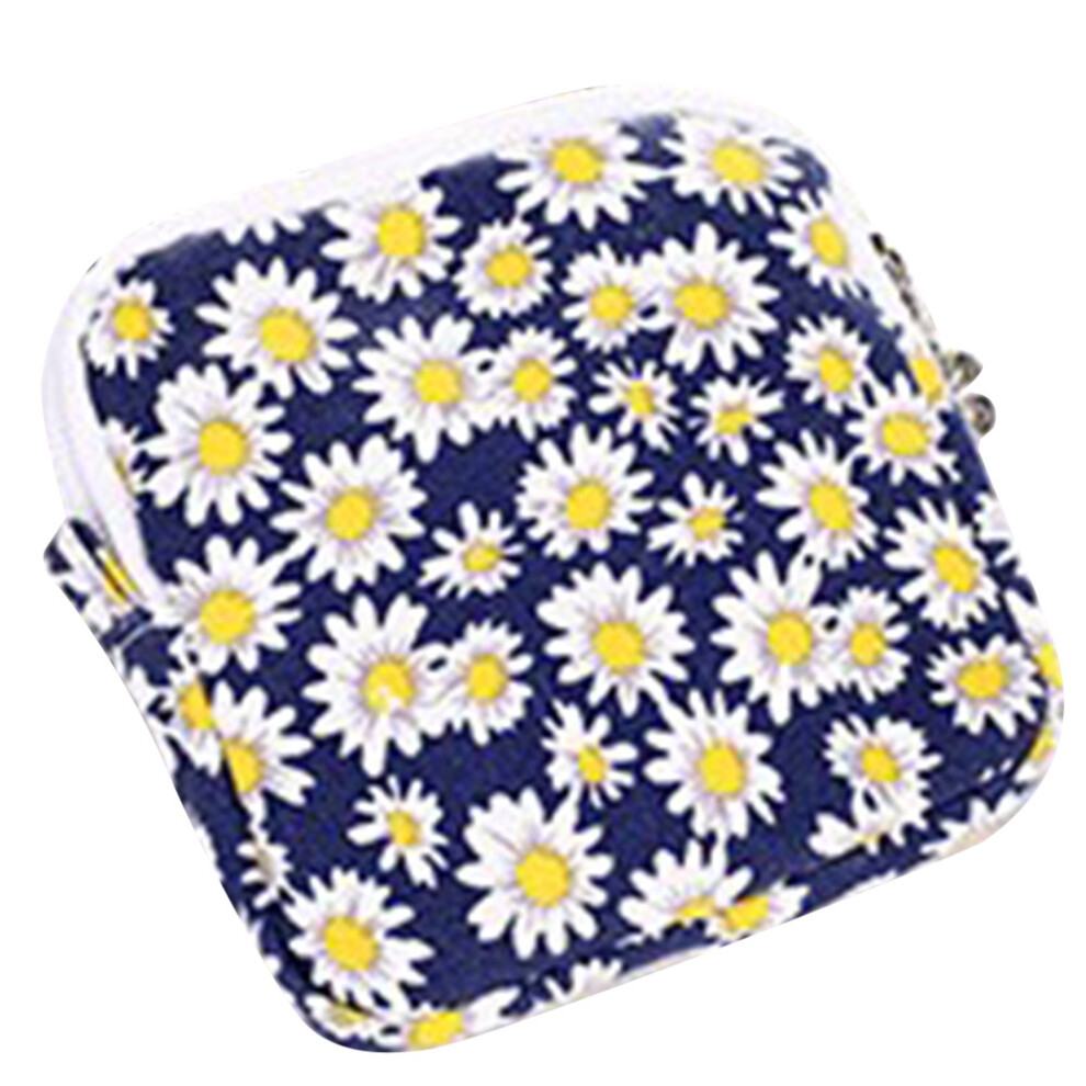 Zipper Pouch For Women Cotton Cosmetic Bag Cute Appearance Compact Storage Organizer Lightweight Travel Makeup Case With Zip Closure Suitable For Coin