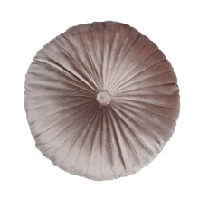 Coussin de méditation rond, coussin de sol en polyester ultra-doux avec un charmant bouton plissé, idéal pour la décoration intérieure et pour