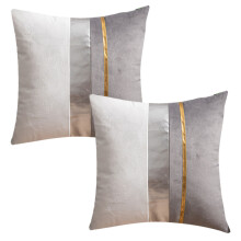 Housses de coussin décoratives en flanelle pour canapé, salon, chambre, voiture (lot de 2)