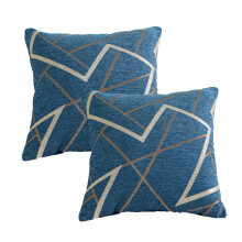 Taie d'oreiller carrée douce de style nordique, coussin décoratif avec fermeture éclair invisible, ensemble de 2 pièces pour une touche de
