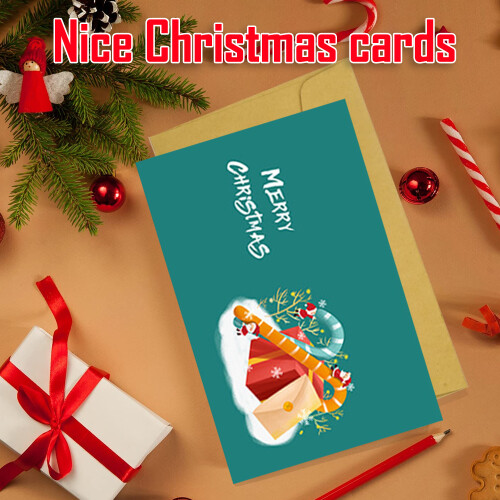 Κάρτες σε κουτί με εορταστικούς χριστουγεννιάτικους χαρακτήρες, μοναδικές 2
