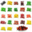 Artificial Fruit Props Simulation Strawberry Orange-snake fruit 3