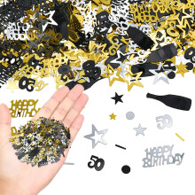 Confete de mesa elegante, confete de alta qualidade, tamanho 1x3cm, cores vibrantes, material PVC para decoração de festas de aniversário e
