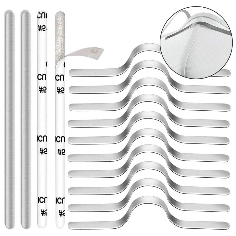 Reusable Nose Bridge Strips For Glasses Wearers, Quality Material Adjustable Nose Clips Wire, Soft Comfortable Aluminum Metal Nose Clips With Adhesive