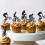 Διακόσμηση για cupcake για πάρτι με θέμα αγώνες ταχύτητας, διακοσμητικά για cupcake με 5