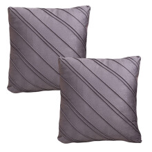 Taies d'oreiller douces et confortables, en velours rayé moderne pour votre salon et votre chambre, lot de 2