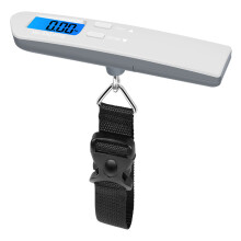 Bagageweegschaal voor koffers, elektronische reisweegschaal met verlicht LCD-scherm en een capaciteit van 50 kg (110 lb) voor bagage.