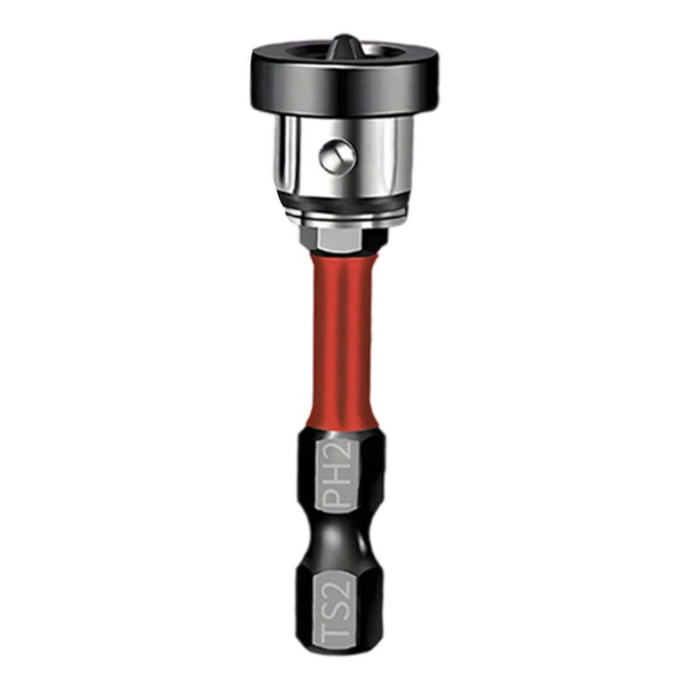Steel Magnetic Bit 6.35Mm 1/4'' Hexagonal Shank Rustproof-Red 1 7696000824550