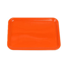 Candy-Colored Multi-Purpose Fast Food Tray For Kids, Rectangle Shape Plastic Material Easy Cleaning Tray With Deep Volume To Reduce Spills, Perfect Fo