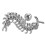 Single Vintage Centipede Studs Earrings Stainless-white king 1