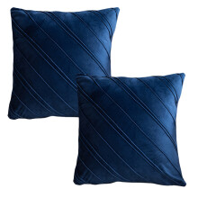 Housses de coussin en velours luxueux, douces et décoratives, pour canapé et fauteuil, avec fermeture éclair invisible, 45 x 45 cm, sergé uni (2)