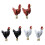 Playful Hen Design Dainty Ear Studs Smooth Finishes For-White 2
