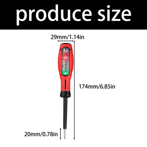 Electrical Tester Feature Auto Voltage Sensing-Red Cross 4mm 2