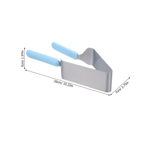 2Pcs Stainless Steel Cake Cutter With Non-Slip Handle For Baking 1