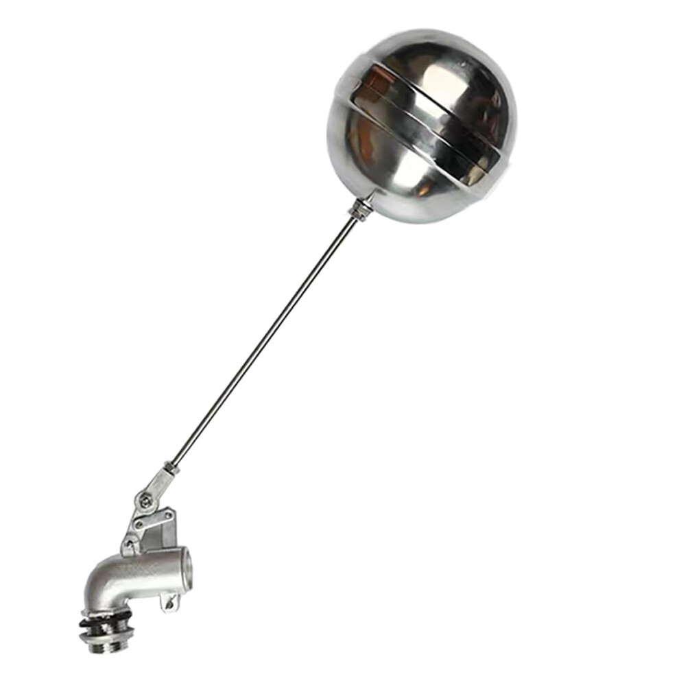 Ball Valve Kit Stainless Steel Floating Ball Valve 1Inch Dn25 Adjustable Water Tank Elbow Cistern/Expansion 9323874367644